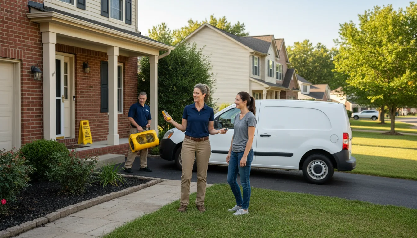 Residential water damage restoration in Cedar Point, IL